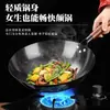 Olla de Hierro Nitrurado de Estilo Antiguo con Fondo Plano y Base Engrosada, Adecuada para Cocinas de Inducción y Estufas de Gas, Forjada a Mano para Uso Doméstico, No se Oxida Fácilmente