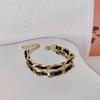 Pulsera Tejida de Moda Europea y Americana para Mujer Verano 2023 Nueva ins Sentido del Diseño Nicho Popular en Internet Accesorios de Pulsera para Novia