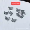 Colgante de Flor de Loto de Plata Sanqi de Plata Vieja de Shanxi Pequeñas Flores Accesorios Componentes para Manualidades y Joyería DIY
