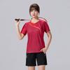 Nuevo traje de bádminton para mujer, deportivo, de secado rápido, transpirable, de manga corta, para hombre, ropa de competición, tenis de mesa, estampado.