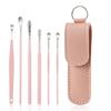 Juego de Cucharas para Limpiar Oídos de Acero Inoxidable Profesional Herramienta para Recoger Cera de Oído de Acero Inoxidable Hebilla Cuchara para Oídos Limpieza de Oídos