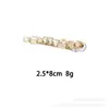 Clip Lateral Transfronterizo Nuevo Nicho Gama Alta Piedra Super Brillante Clip Redondo para el Cabello Clip Lateral para Maquillaje Clip para Flequillo Pasador Accesorios para el Cabello
