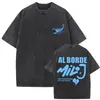 Camiseta Gráfica Lavada Vintage Rapper Milo J La Vida Era Mas Corta para Hombres y Mujeres