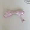Pinza para el pelo con lazo suave, Pinza de pico de pato dulce, Pinza para flequillo lateral, Pasador de pelo lindo para niña con cabello fino, Pinza para el pelo de doble coleta