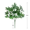 Plástico Pequeño Mango Paquete Hoja de la Riqueza Al por Mayor Flor Artificial de Simulación Flor Falsa Planta Verde Paisajismo Ingeniería Paisajismo Muro de Plantas Escenario
