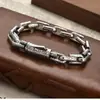 Pulsera personalizada para hombre y mujer con patrón de ratán plateado, simple, dominante, estilo coreano, hip hop, nicho, dominante, popular transfronterizo