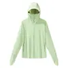 Ropa de Protección Solar de Seda de Hielo con Visera Negra de Goma de Cobertura Total M-XL para Hombres y Mujeres, Estilo Pareja, Cremallera YKK, Parche Físico de Alta Calidad