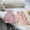 Vestido de Menina Verão 2026 Novo Estilo Vestido Colete para Bebê Vestido Floral de Verão para Crianças Vestido de Princesa Infantil