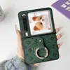 Design de Urso de Desenho Animado Capa de Couro Criativa para Huawei Pocket 2, Capa de Celular Dobrável Anti-Queda Huawei Purax