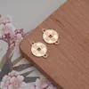Liga de Alta Retenção de Cor Ouro Antigo Banhado Dança do Leão Caractere da Fortuna Moeda de Cobre Pequeno Pingente Joias DIY Pulseira Colar