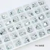 Dongzhou Diamante para Unhas 10*8.8mm Coração Geométrico Fundo Pontiagudo Diamante DIY Brincos Joias Diamante Brilhante Decoração de Unhas Diamante