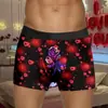 2025 Nova Roupa Íntima Masculina para o Dia dos Namorados Shorts Boxer de Cintura Média Roupa Íntima Estampada para o Dia dos Namorados Europeu e Americano da Amazon