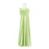 Comercio Exterior 2026 Verano Nuevo Estilo Europeo y Americano Moda Femenina Sexy Chica Caliente Vestido con Textura de Satén de Seda 2861332
