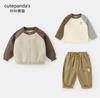 Chamarra Tejida Infantil Panda Kaka Ropa de Otoño para Niños Ropa Casual de Otoño para Niñas Tops para Bebés Ropa para Bebés y Niños