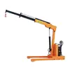 Grúa Pequeña Simple 500kg 1 Tonelada 2 Toneladas Brazo Telescópico Grúa Voladiza con Brazo Giratorio Pequeña Grúa Móvil para el Hogar