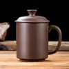 Taza de té individual Yixing para uso doméstico, Taza de arcilla púrpura, Taza de cerámica para beber té con filtro, Taza para hombre, Taza de salud