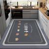 Tapetes de Piso para Cocina de Barro Diatomeas Absorben Agua y Aceite, Alfombra de Área Grande, Tapetes Resistentes a Manchas para Entrada del Hogar