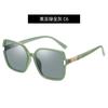 Gafas de Sol de Marco Generoso Estilo Nuevo Serie de Gelatina Transparente Mismo Estilo que las Celebridades de Internet Artefacto Liso Gafas de Sol Dulces y Frescas para Mujer