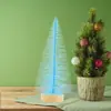 Suministros de Decoración Navideña Mini Árbol de Navidad Arreglo de Ambiente Festivo para el Hogar Árbol de Pinos de Colores Árbol de Pino Pequeño Artificial