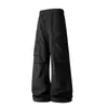 Calça Funcional Larga G-stone Americana para Uso Externo Camada Dupla Bolsos Patch 3D Caimento Solto Homens Mulheres Roupa de Trabalho Calça Longa