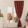 Cortinas de Boda Jacquard Rojas, Engrosadas, para Navidad y Año Nuevo, No Requieren Taladro, Permiten el Paso de la Luz pero No Dejan Ver, Cortinas para Ventana Abuhardillada de Dormitorio para Apartamentos de Alquiler