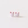Pendientes de cerámica con diseño dulce, bonitos pendientes con forma de cabeza de gato, pequeños pendientes para estudiantes, venta al por mayor, puesto de suministro.