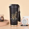 Nova moda caneca térmica de aço inoxidável 316 alto valor de cor lírio orquídea dupla bebida xícara de café com corda presente corporativo