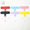 Nuevo color silicona teléfono móvil cordón junta clip anticaída parche clip pulsera pieza de fijación Lanyard para joyería DIY