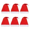 Chapéus de Natal Espessos Transfronteiriços Decorações Festa Adulto Chapéu de Papai Noel Tecido Não Tecido Suprimentos para Eventos Festivos de Natal