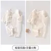 Jq Jingqi Mameluco de Bebé Otoño Algodón Puro Ropa para Recién Nacidos Monos de Mariposa Atuendo Estilo Monje para Casa
