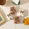 Pinza de Pelo de Oso de Felpa para Otoño e Invierno Pinza Lateral para Niñas Accesorios para el Cabello Tocado Pinza para Flequillo Pinza Pequeña Empujar