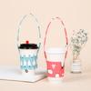 Bolsa de Embalaje para Taza de Té de Leche en Stock, Bolsa Aislante para Bebidas, Funda de Lona de Algodón Portátil para Taza, Venta al por Mayor con Impresión de Logo
