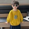 Sudadera de primavera y otoño para niño 2026 nuevo estilo, top casual de manga larga con cuello redondo para niños, suéter de otoño moderno para niños pequeños