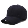 Chapéu masculino outono inverno chapéu de lã all-match boné repicado para pessoas de meia-idade e idosos engrossado proteção de ouvido quente boné de beisebol de homem velho