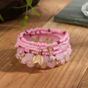 Conjunto de Pulseiras Boêmia de Cristal Multicamadas Novo Estilo Transfronteiriço Africano Moda Feminina DIY Pulseira de Contas Pulseira