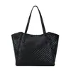 Bolsa grande diária com padrão trançado retrô para mulheres, nova bolsa tote de grande capacidade da moda, bolsa de ombro casual para o dia a dia