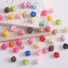 Cuentas de Flor Corazón Coloridas de Acrílico Cuentas Sueltas DIY Cadena para Teléfono Móvil Pulsera Material para Ensartar Accesorios de Joyería Stock Listo