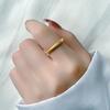 Anillo Liso Anillo para Mujer Anillo de Herencia Antigua Chapado en Oro de 18K Anillo Liso 2023 Nuevo Diseño Simple de Nicho