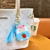 Bolsa de Monedas con Tema de Fresa Transfronteriza Llavero Bolsa de Almacenamiento Estuche para Auriculares Colgante Llavero de Coche Pequeño Regalo Al por Mayor