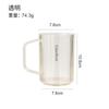 Vaso de enjuague bucal transparente de lujo ligero para el hogar, vaso para cepillos de dientes para niños, vaso para lavado de dormitorios de estudiantes, vaso para cepillos de dientes liso para parejas