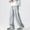 Jeans Masculino Retrô Americano High Street de Perna Reta Tendência Versátil Solto Primavera/Outono Novo Casual de Perna Larga Longo