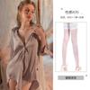 Elegante Bata de Noche de Lencería con Seda Transparente, Delgada y Suave, para un Look Sensual y Atractivo