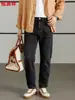 Jeans para hombre Hengyuanxiang 2026 nueva colección de otoño, pantalones de lujo ligeros para hombre, jeans casuales de pierna recta para hombre