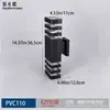 Luminária de Parede Externa, Kit Plástico Dupla Cabeça à Prova d'Água para Porta da Frente, Varanda, Terraço, Pátio, Luz de Parede Externa para Pendurar