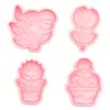 Molde para Galletas de Flor, Molde de Corte de Caricatura de Animal Carnívoro Simulado, Herramienta de Repostería Casera para Principiantes