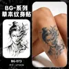 Pegatinas de Tatuaje Herbal Bg de Venta Caliente Transfronterizas con Diseño de Mariposa Alada para Brazos y Muñecas, Pegatinas Personalizadas de Moda, Fuente Mayorista