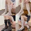Calcetines Sueltos de Encaje Patchwork Estilo Nuevo de Primavera para Mujer, Calcetines de Media Pantorrilla Modernos con un Aire Juvenil