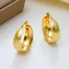 Moda Transfronteriza Europea y Americana Estilo Commuter Espejo Moda Fiesta Pendientes Tamaño Grande Mujer Retro Elegante Nicho Pendientes en Forma de U