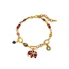 Pulsera Original de Moda Otoño e Invierno Elefante Maillard Esmalte Colorido Joyería Versátil Exquisita de Lujo Alto