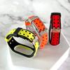 Para Xiaomi 7 correa de pulsera Xiaomi 34 pulsera de silicona Reloj inteligente deportivo de dos colores doble hebilla 56 generación Universal